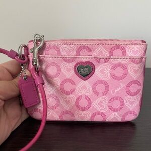 Coach Pink Wristlet
